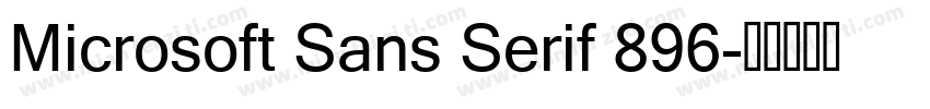 Microsoft Sans Serif 896字体转换